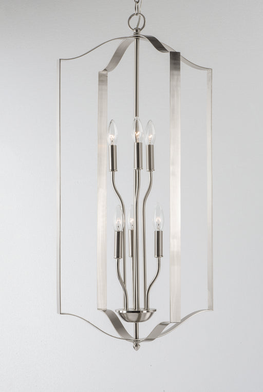 Maxim 10038SN Provident 6 Light Chandelier | Satin Nickel