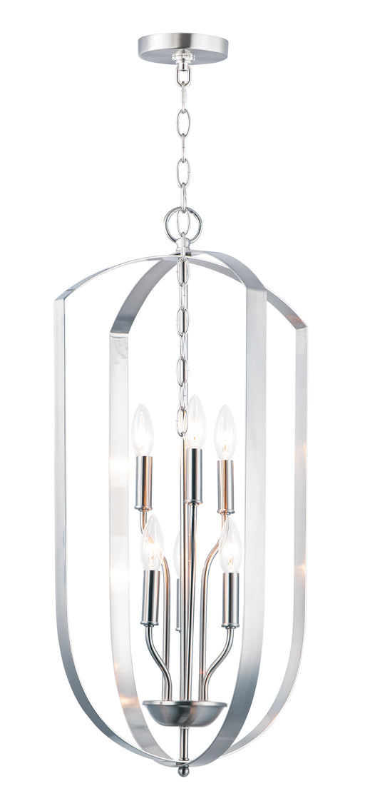 Maxim 10039SN Provident 6 Light Chandelier | Satin Nickel