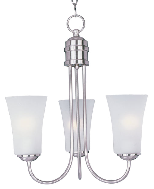 Maxim 10043FTSN Logan 3 Light Chandelier | Satin Nickel