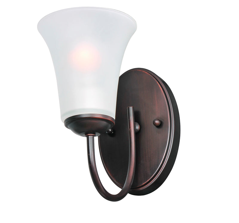 Maxim 10051FTOI Logan 1 Light Wall Sconce | Oil Rubbed Bronze