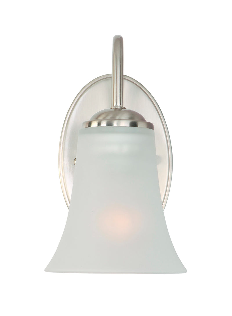 Maxim 10051FTSN Logan 1 Light Wall Sconce | Satin Nickel
