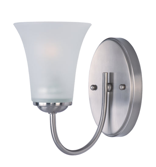 Maxim 10051FTSN Logan 1 Light Wall Sconce | Satin Nickel