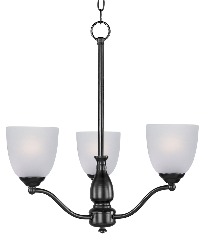 Maxim 10064FTBK Stefan 3 Light Chandelier | Black