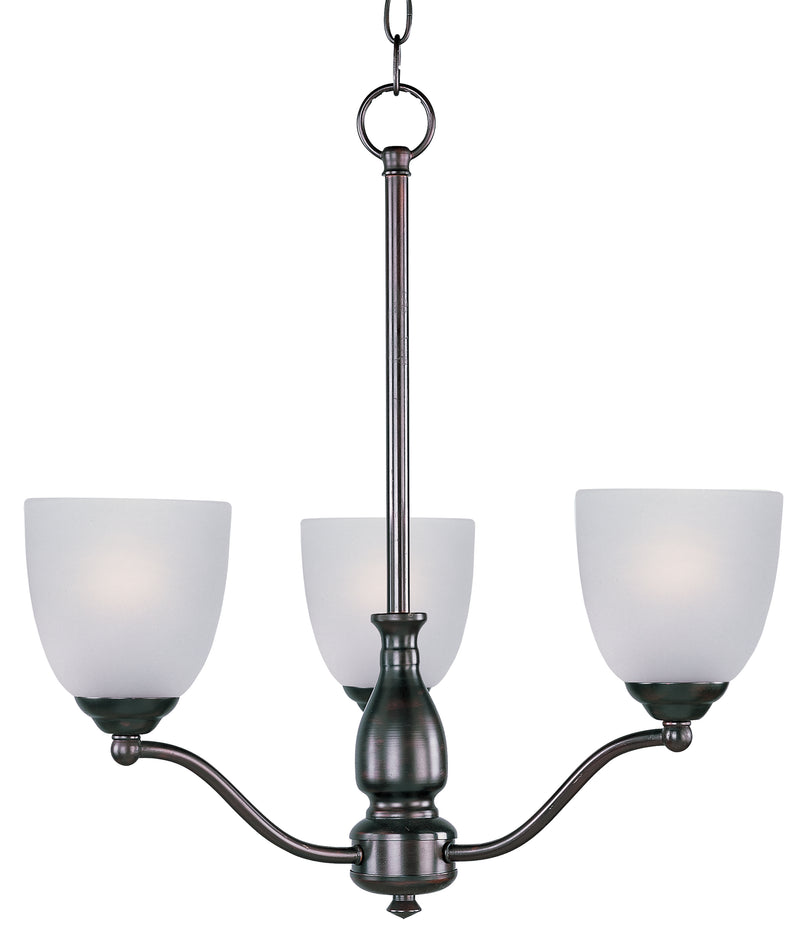 Maxim 10064FTOI Stefan 3 Light Chandelier | Oil Rubbed Bronze