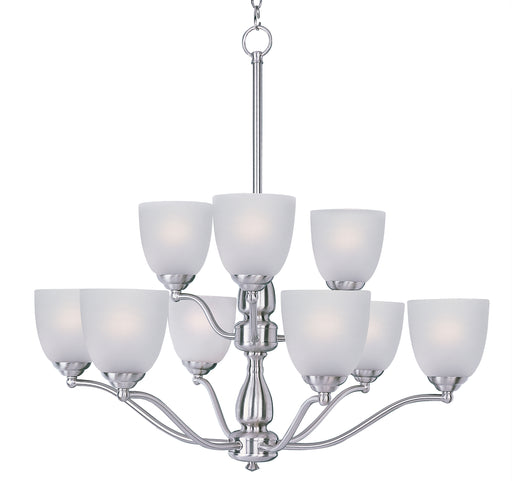Maxim 10066FTSN Stefan 9 Light Chandelier | Satin Nickel