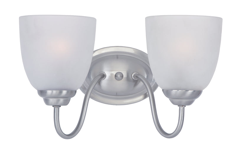 Maxim 10072FTSN Stefan 2 Light Bath Vanity | Satin Nickel
