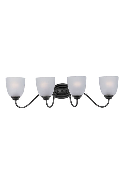 Maxim 10074FTBK Stefan 4 Light Bath Vanity | Black