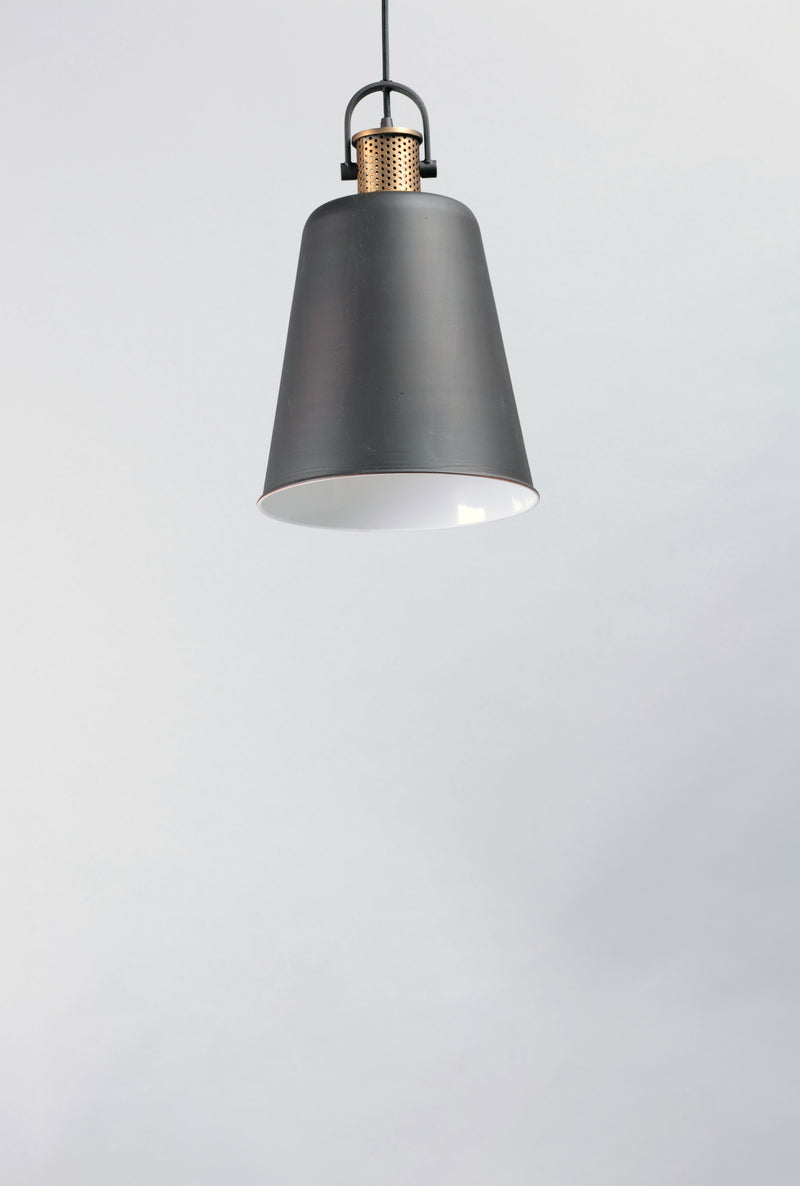 Maxim 10085OIAB Sedona 1 Light Pendant | Oil Rubbed Bronze / Antique Brass