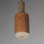 Maxim 10092WWDTN Scout 1 Light LED Pendant | Weathered Wood / Tan Leather