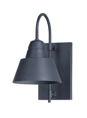 Maxim 10103BK Shoreline 1 Light Outdoor Wall Sconce | Black