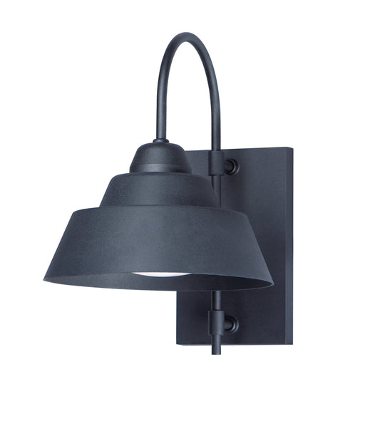 Maxim 10104BK Shoreline 1 Light Outdoor Wall Sconce | Black