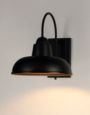 Maxim 10118BK Industrial 1 Light Outdoor Wall Sconce | Black