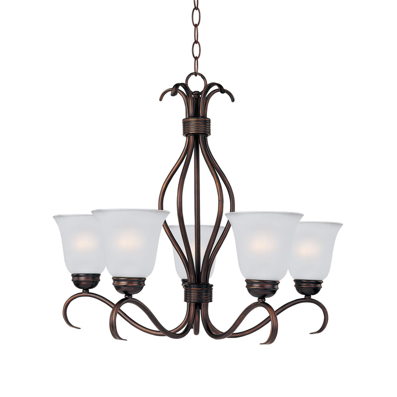 Maxim 10125FTOI Basix 5 Light Chandelier | Oil Rubbed Bronze