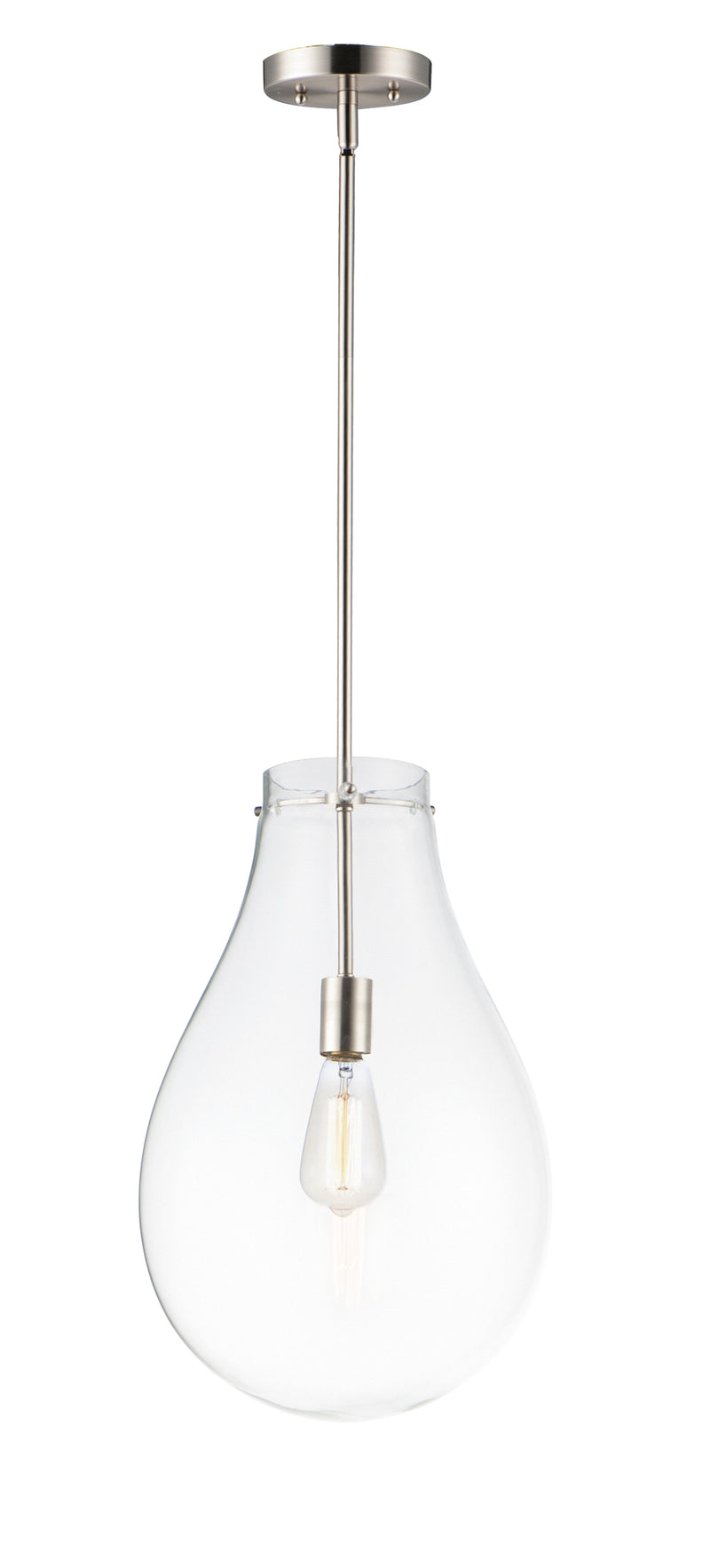 Maxim 10162CLSN Gourd 1 Light Pendant | Satin Nickel
