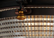 Maxim 10180OIAB Portside 1 Light Flush Mount | Oil Rubbed Bronze / Antique Brass