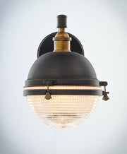Maxim 10182OIAB Portside 10" Outdoor Wall Sconce | Oil Rubbed Bronze / Antique Brass