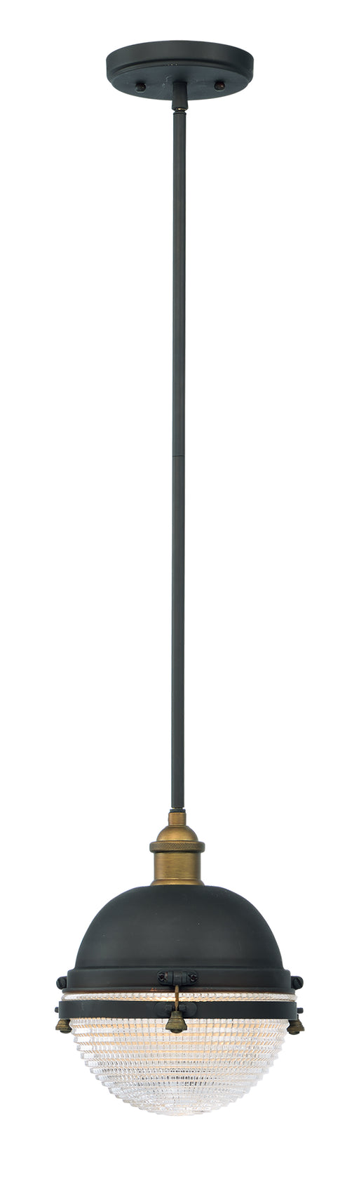 Maxim 10184OIAB Portside 10" Outdoor Pendant | Oil Rubbed Bronze / Antique Brass