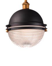 Maxim 10187OIAB Portside 12" Outdoor Pendant | Oil Rubbed Bronze / Antique Brass