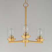 Maxim 10203CLSBR Corona 3 Light Chandelier | Satin Brass
