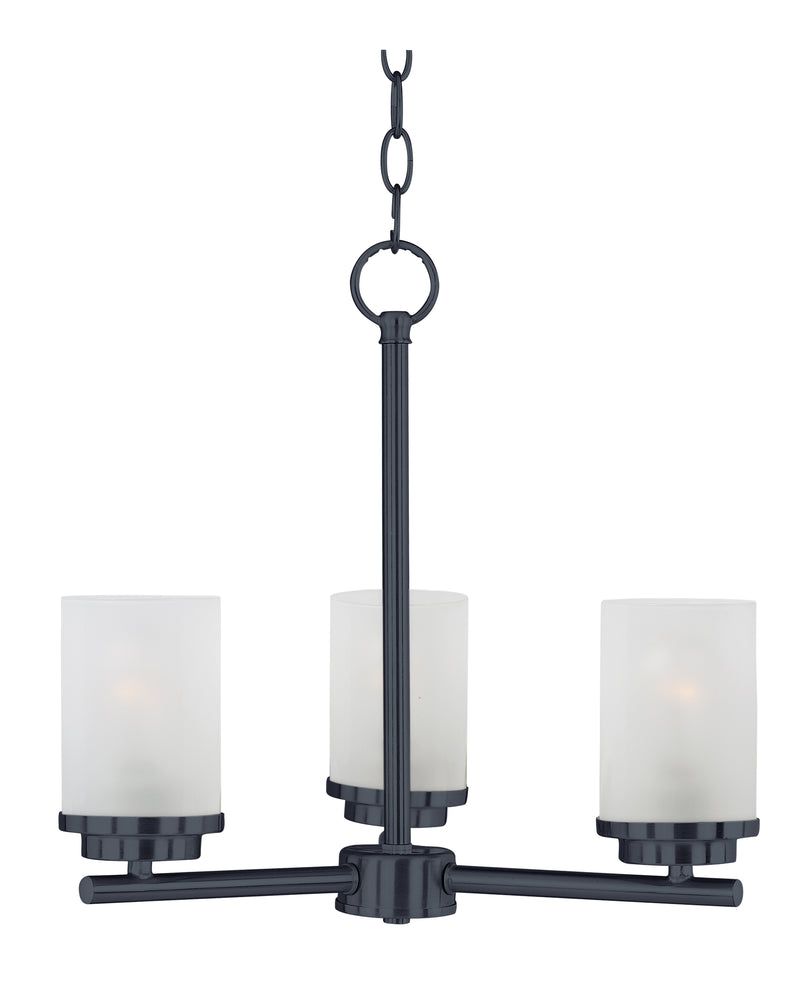 Maxim 10203FTBK Corona 3 Light Chandelier | Black