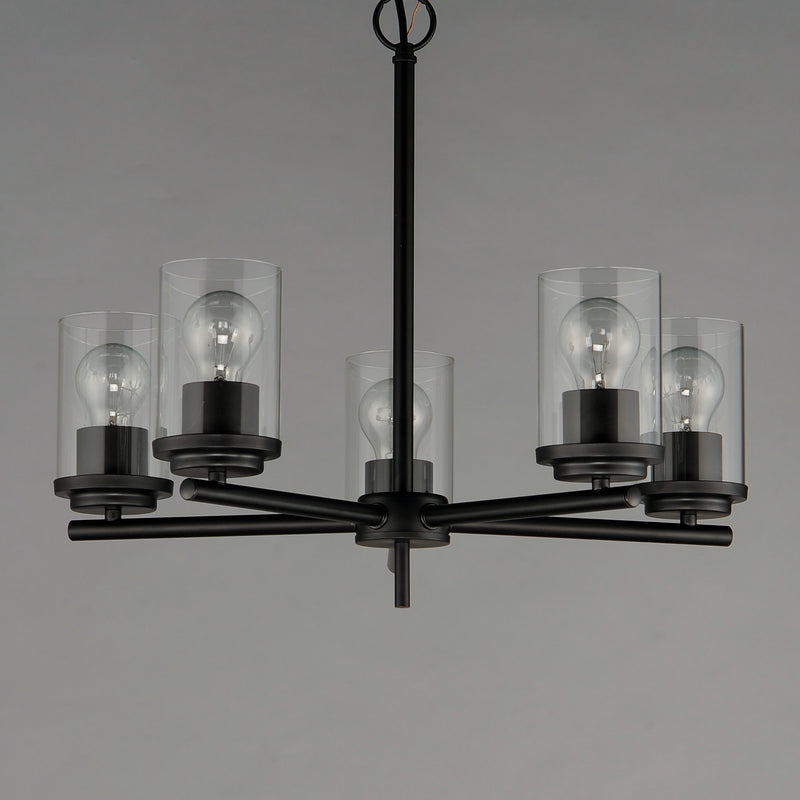 Maxim 10205CLBK Corona 5 Light Chandelier | Black