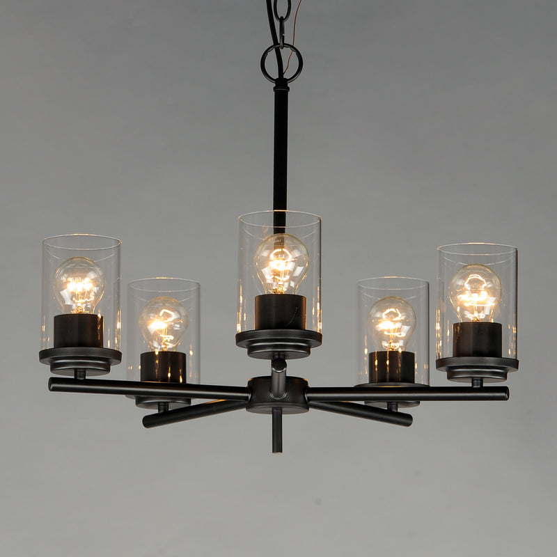 Maxim 10205CLBK Corona 5 Light Chandelier | Black