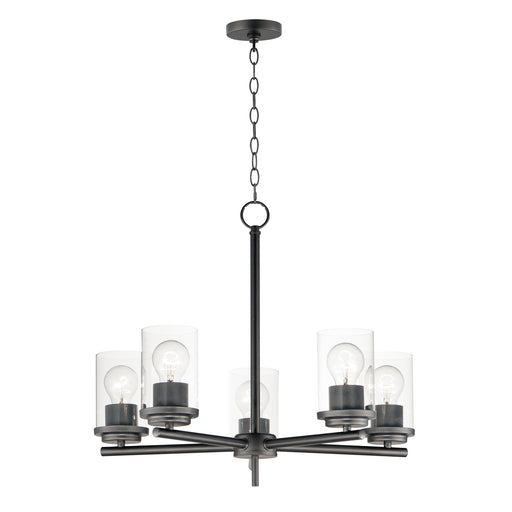 Maxim 10205CLBK Corona 5 Light Chandelier | Black