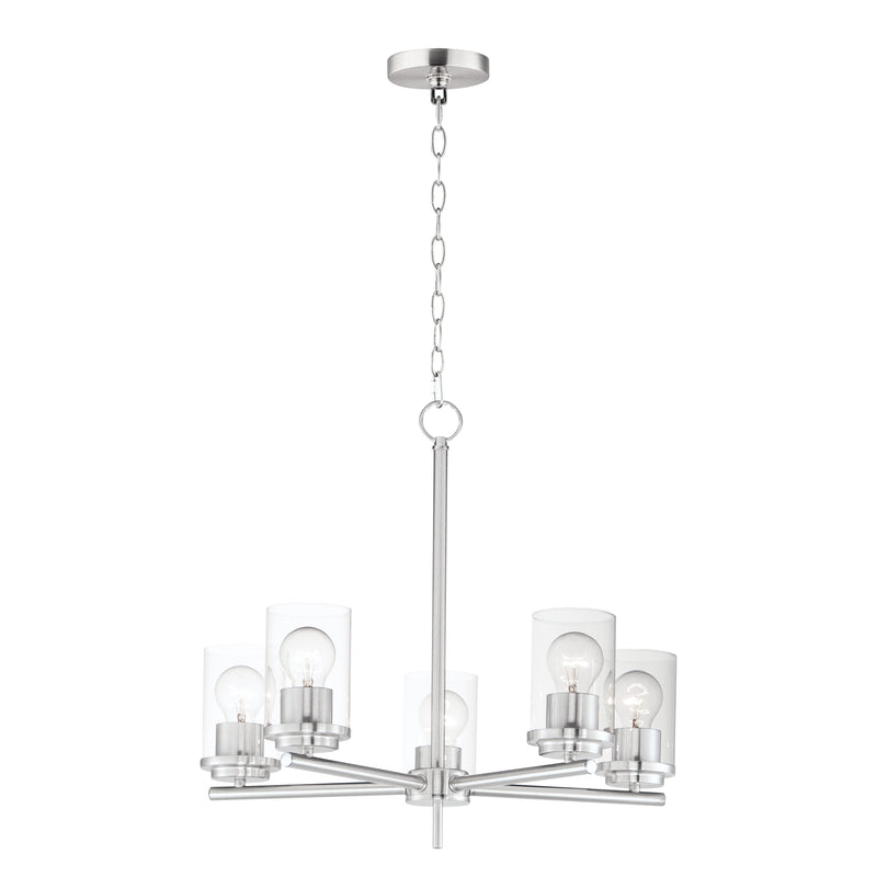 Maxim 10205CLSN Corona 5 Light Chandelier | Satin Nickel