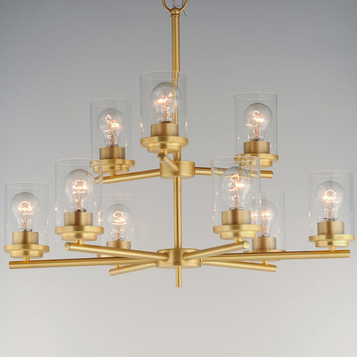 Maxim 10206CLSBR Corona 9 Light Chandelier | Satin Brass