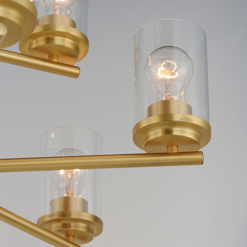 Maxim 10206CLSBR Corona 9 Light Chandelier | Satin Brass