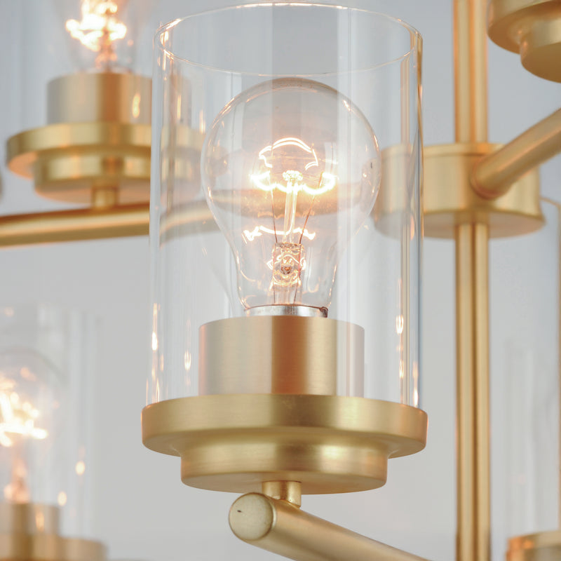 Maxim 10206CLSBR Corona 9 Light Chandelier | Satin Brass