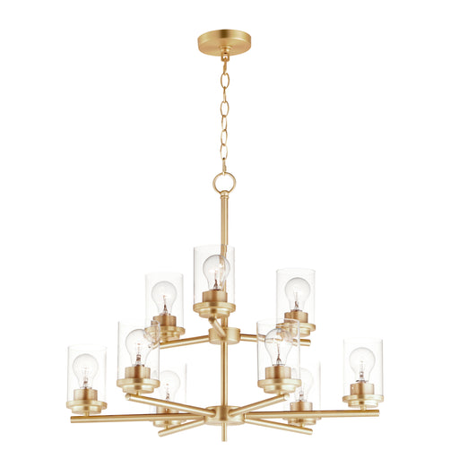Maxim 10206CLSBR Corona 9 Light Chandelier | Satin Brass