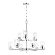 Maxim 10206CLSN Corona 9 Light Chandelier | Satin Nickel