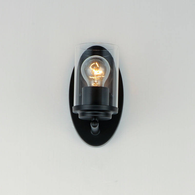 Maxim 10211CLBK Corona 1 Light Wall Sconce | Black