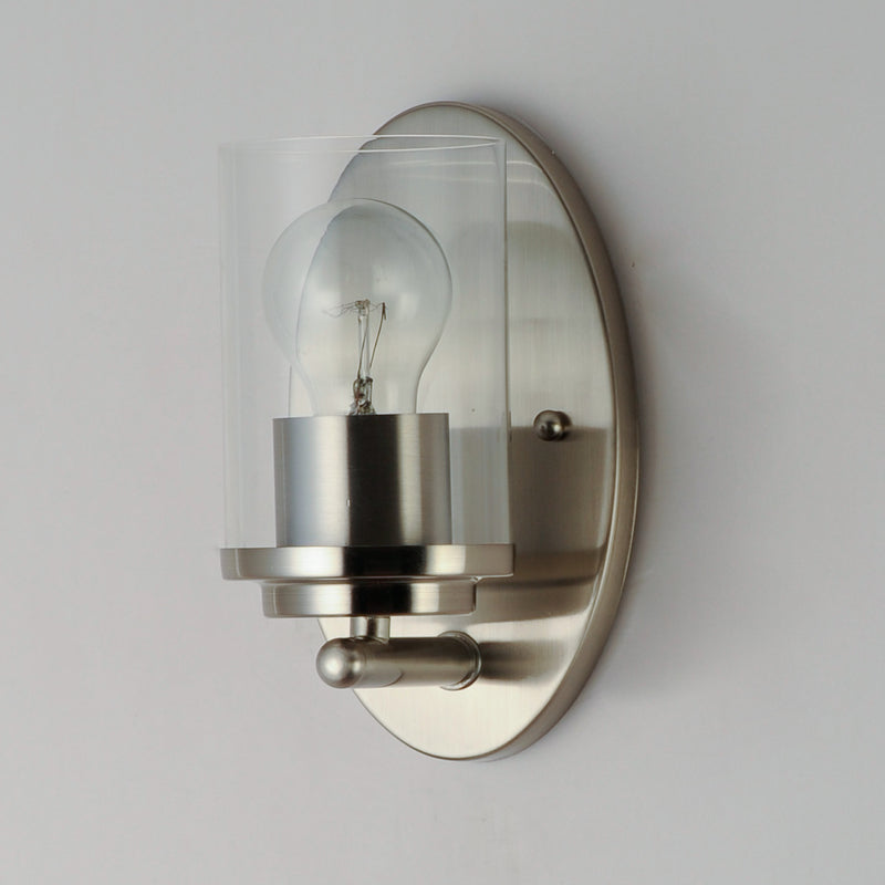 Maxim 10211CLSN Corona 1 Light Wall Sconce | Satin Nickel