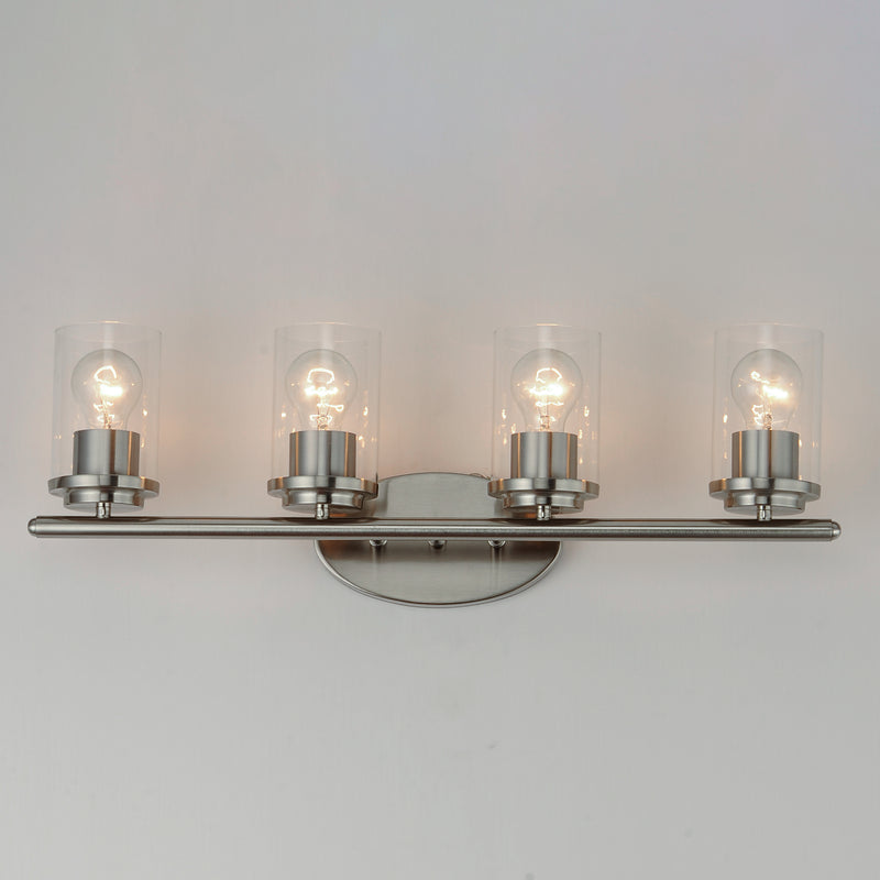 Maxim 10214CLSN Corona 4 Light Bath Vanity | Satin Nickel