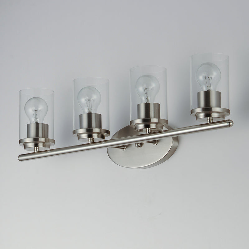 Maxim 10214CLSN Corona 4 Light Bath Vanity | Satin Nickel