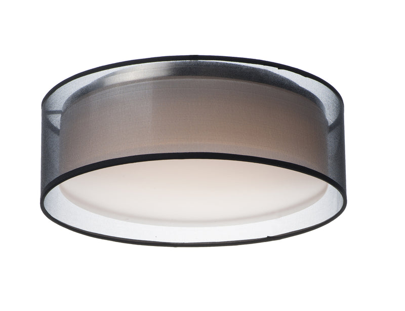 Maxim 10220BO Prime 16" LED Flush Mount | Black Organza