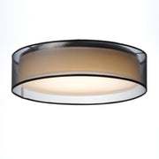 Maxim 10220BO Prime 16" LED Flush Mount | Black Organza
