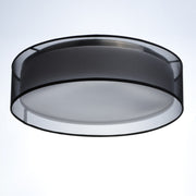 Maxim 10220BO Prime 16" LED Flush Mount | Black Organza
