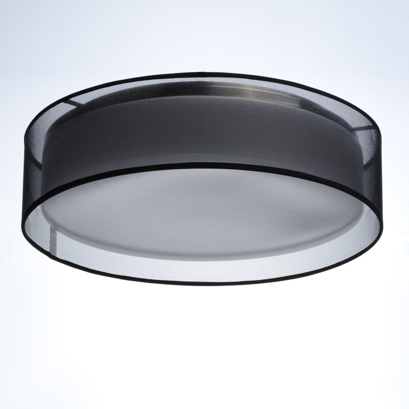 Maxim 10220BO Prime 16" LED Flush Mount | Black Organza