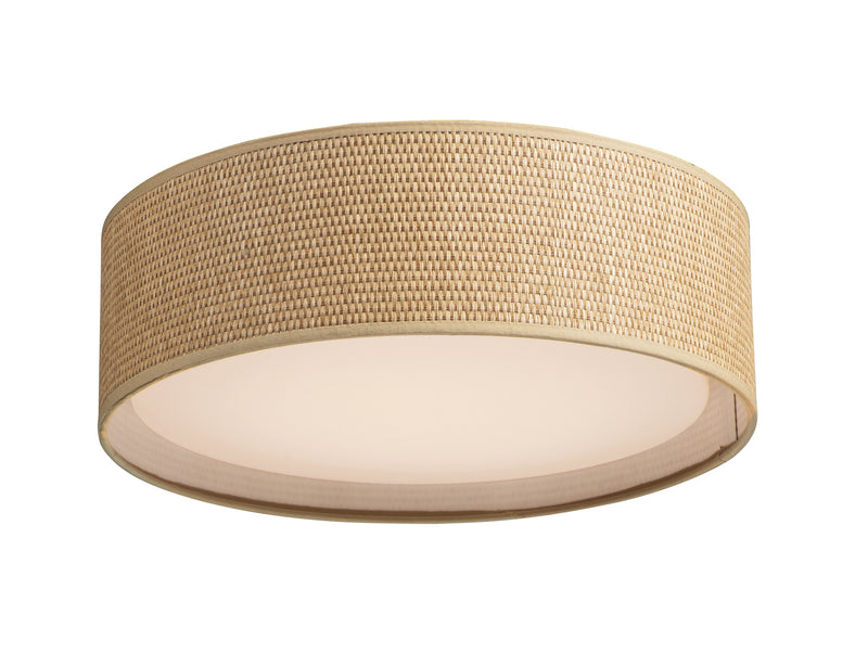 Maxim 10220GC Prime 16" LED Flush Mount | Grass Cloth