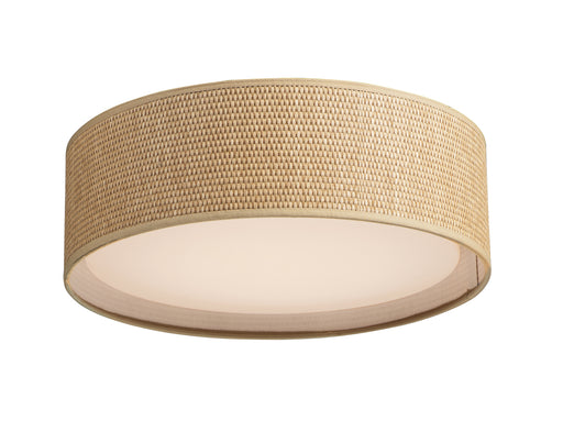 Maxim 10220GC Prime 16" LED Flush Mount | Grass Cloth