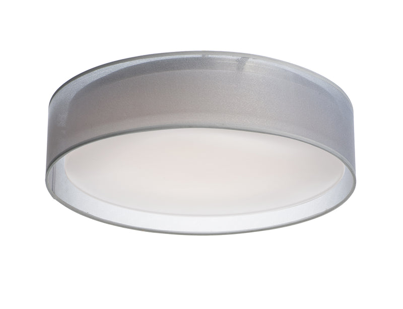 Maxim 10222WO Prime 20" LED Flush Mount | White Organza