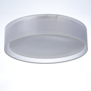 Maxim 10222WO Prime 20" LED Flush Mount | White Organza