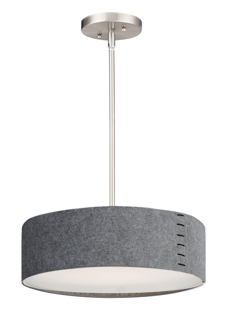 Maxim 10224GYSN Prime Acoustic 16" LED Pendant | Satin Nickel