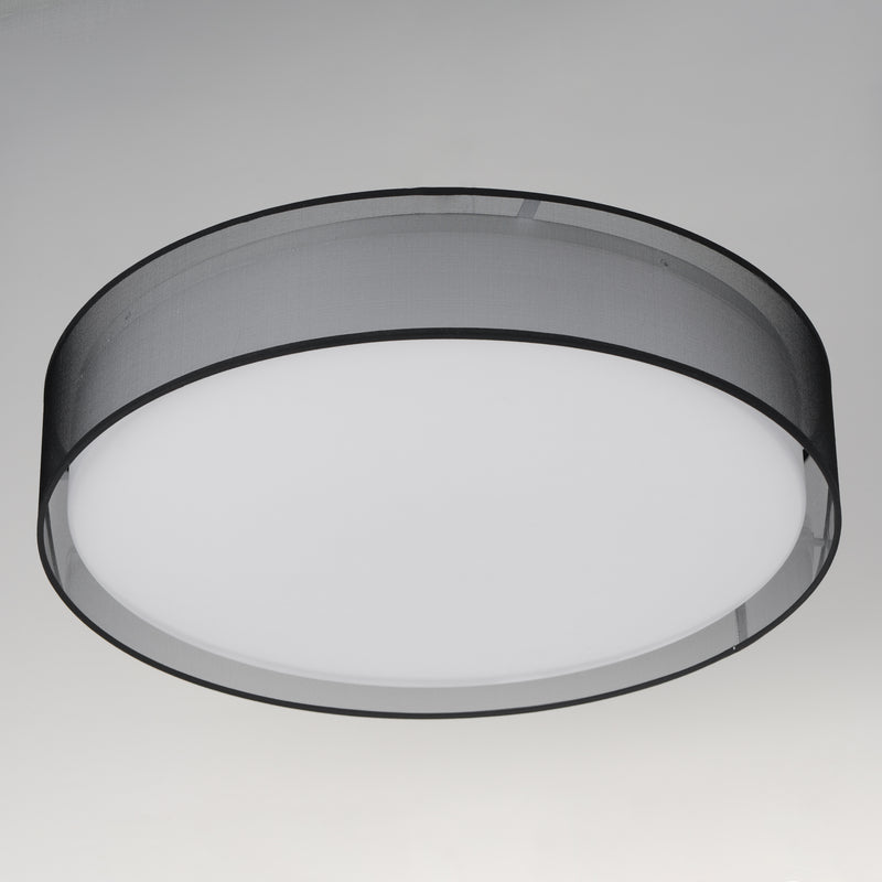Maxim 10227BO Prime 25" LED Flush Mount | Black Organza