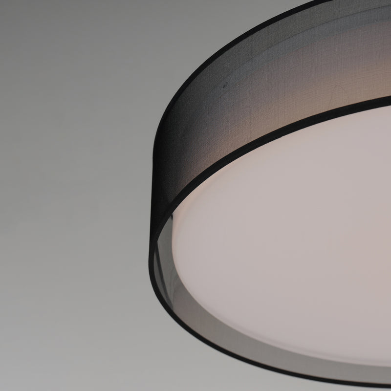 Maxim 10227BO Prime 25" LED Flush Mount | Black Organza