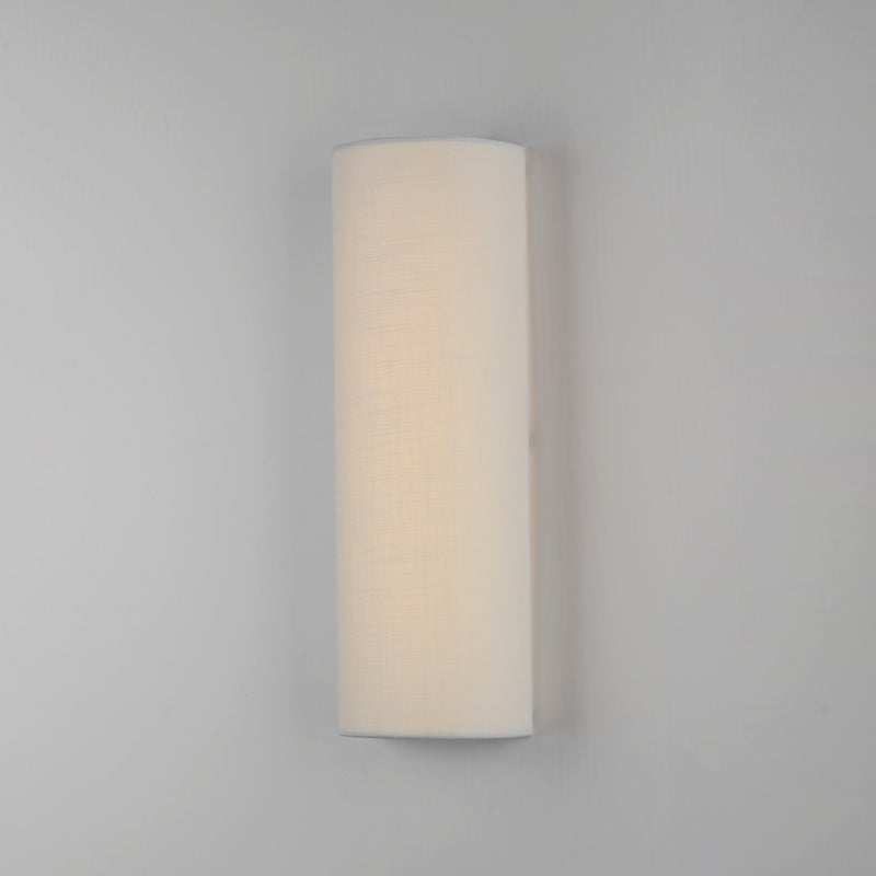 Maxim 10228WL Prime 18" Tall LED Sconce | White Linen