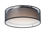 Maxim 10230BO Prime 16" LED Flush Mount 120 277V | Black Organza